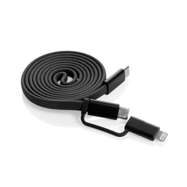 Logotrade promotional items photo of: Arc RCS recycled Ultra-thin 60W 2 in 1 magnetic cable