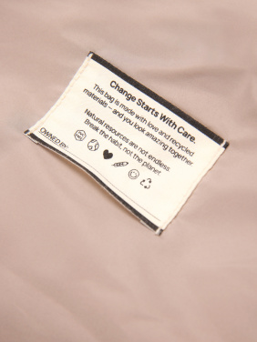 Logo trade promotional merchandise image of: KENTO URBAN RCS recycled nylon 15.6 inch Backpack with front