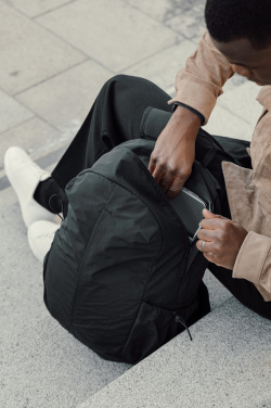 Logotrade promotional gifts photo of: KENTO URBAN RCS recycled nylon 15.6 inch Backpack with front