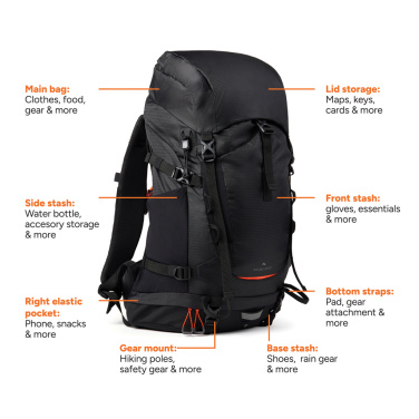 Logo trade promotional giveaways picture of: Nordic Drift Trail RCS backpack 33L