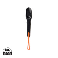 Nordic Drift Trail 4 in 1 outdoor cutlery, black
