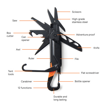 Logo trade promotional item photo of: Nordic Drift Adventure Multitool