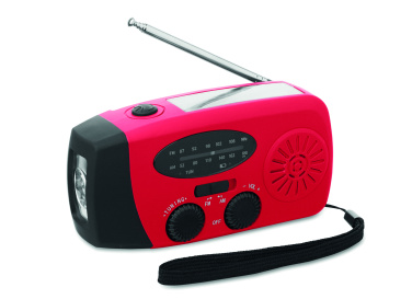 Logotrade promotional gift image of: Portable radio SOS with LED torch