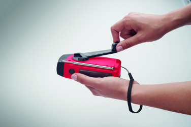 Logotrade promotional merchandise image of: Portable radio SOS with LED torch