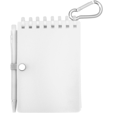 Logo trade advertising products picture of: Lig Mini recycled outdoor soft cover notebook and ballpoint pen set (black ink)