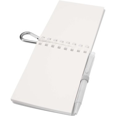 Logotrade promotional giveaway picture of: Lig Mini recycled outdoor soft cover notebook and ballpoint pen set (black ink)