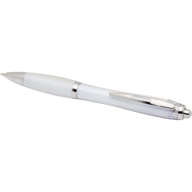 Logo trade business gifts image of: Nash RCS recycled plastic ballpoint pen (blue ink)