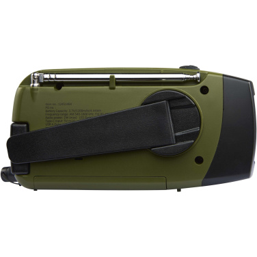 Logo trade promotional giveaway photo of: Avior RCS recycled plastic emergency radio