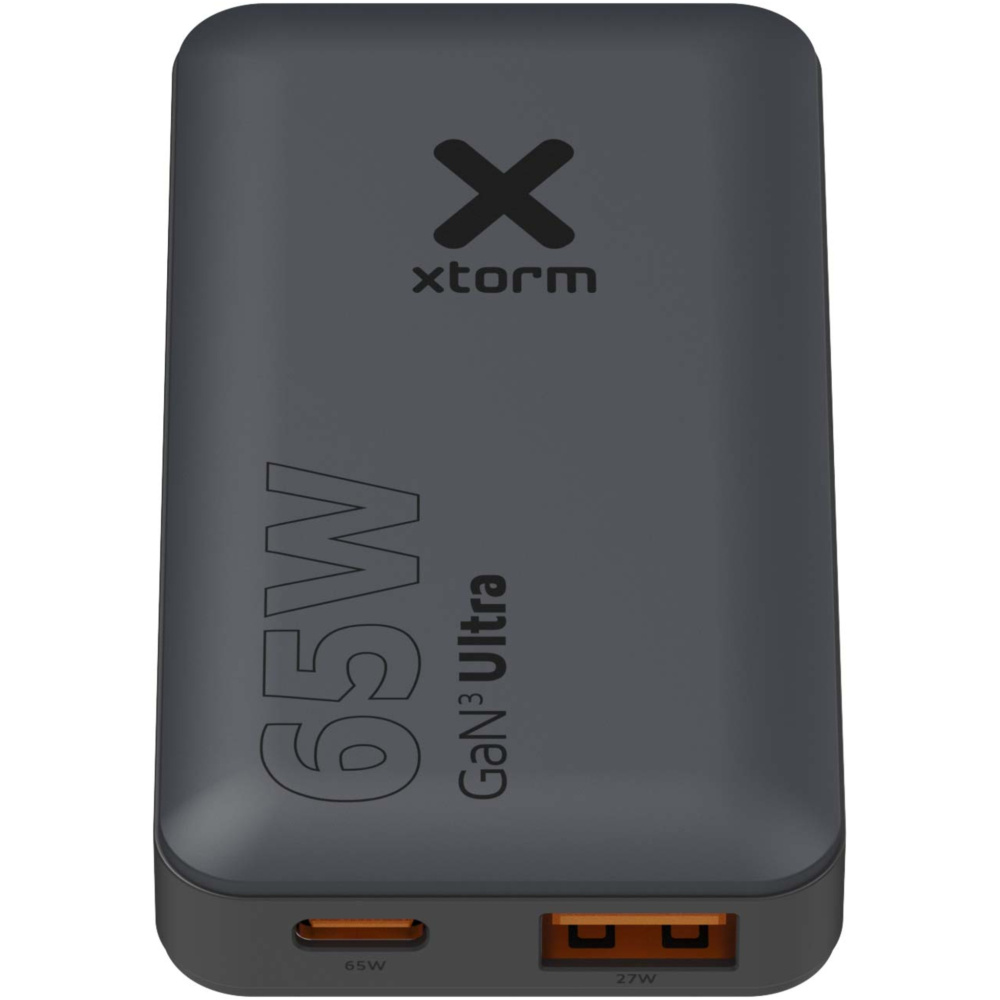 Logo trade advertising products image of: Xtorm 65W fast travel charger with cable and travel case set