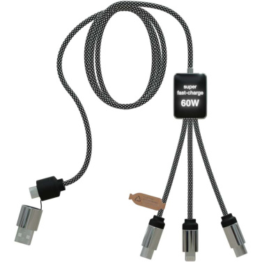 Logotrade business gift image of: SCX.design C33 60W Type-C charging cable with dual light-up logo