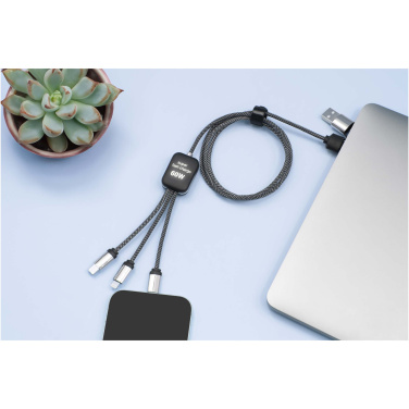 Logotrade promotional giveaway image of: SCX.design C33 60W Type-C charging cable with dual light-up logo