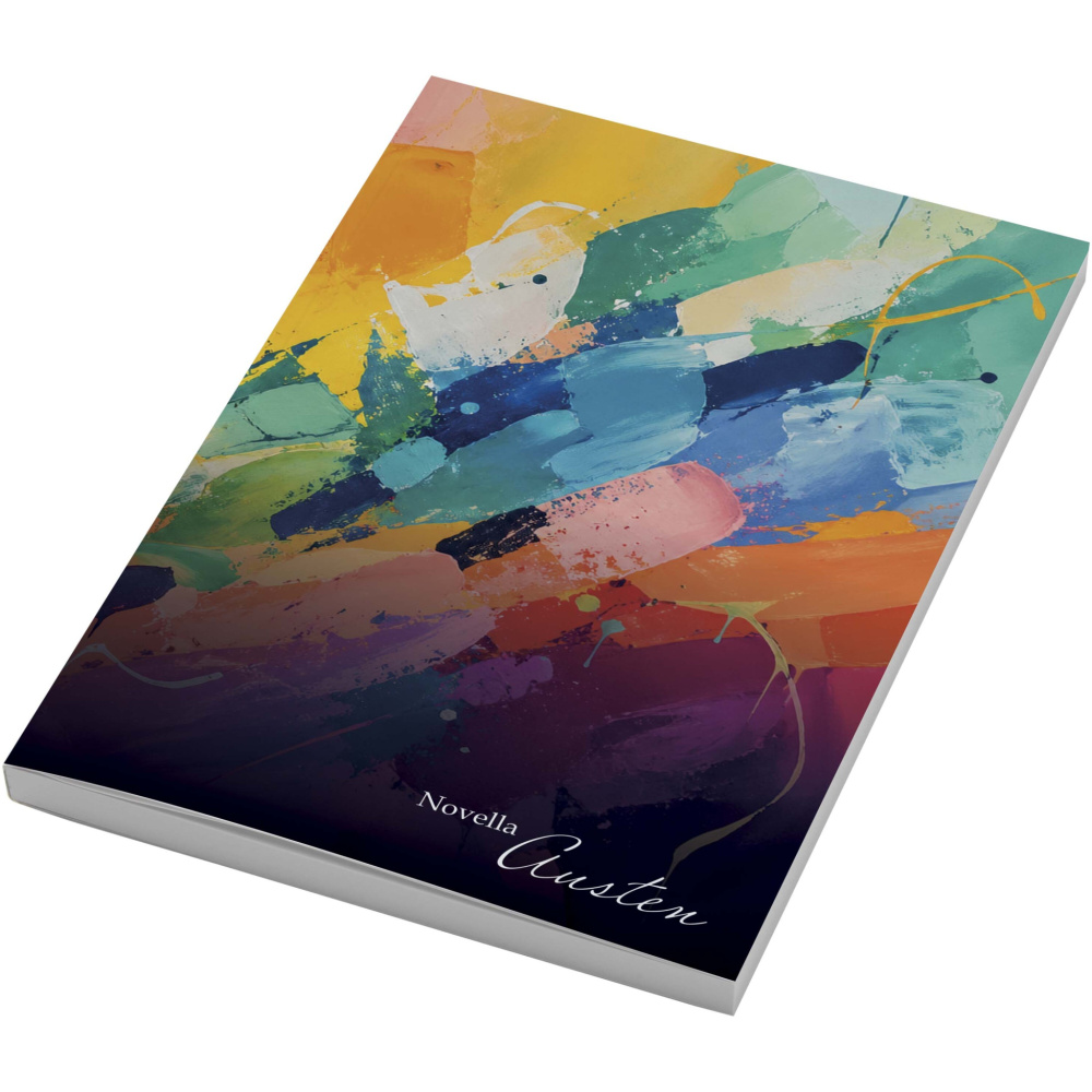 Logo trade advertising products image of: Novella Austen A5 soft cover notebook - 100 sheets