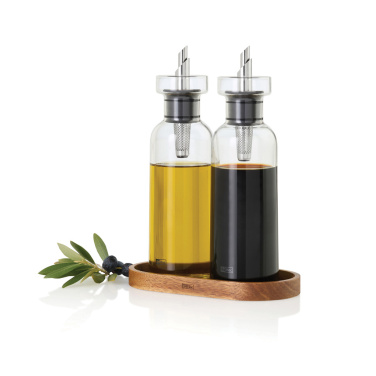 Logo trade promotional merchandise image of: AdHoc Menage AromaPour Oil and vinegar pourer set 300ml