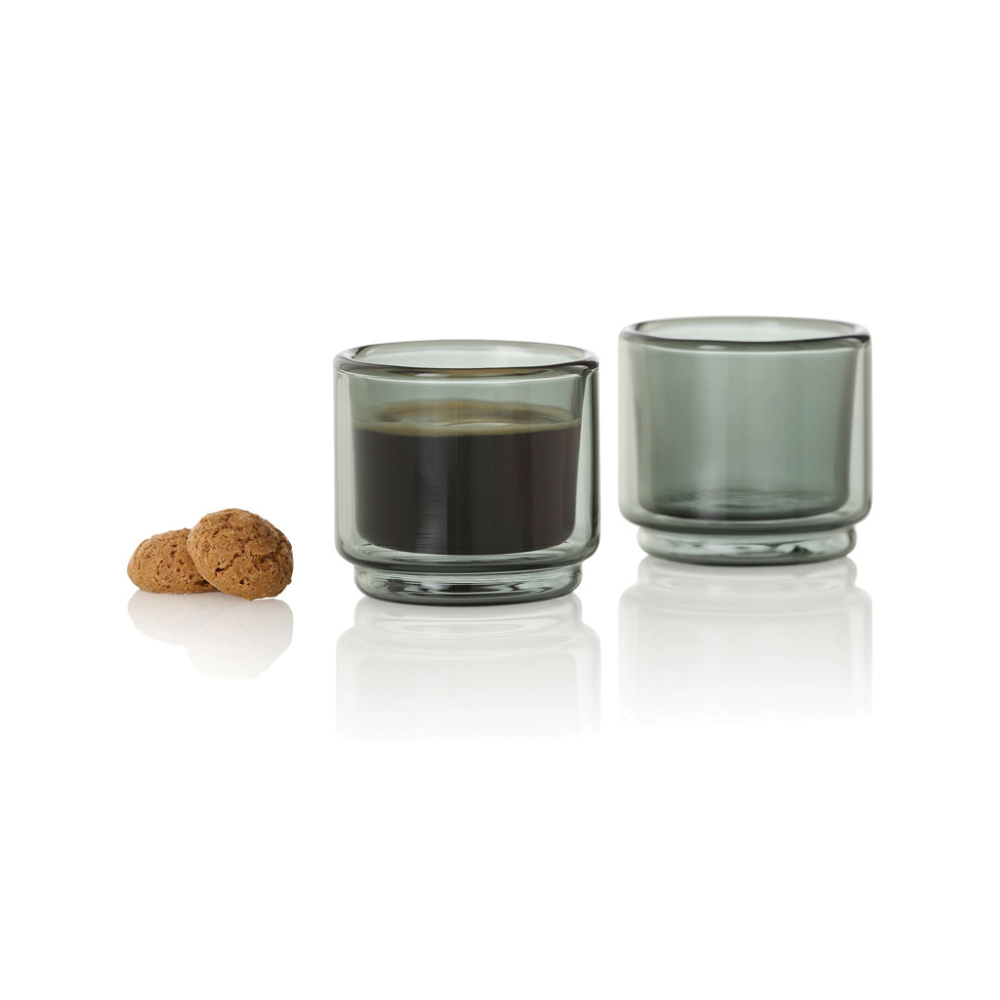 Logo trade promotional merchandise picture of: AdHoc Impact Espresso mug 45ml, 2 pcs set