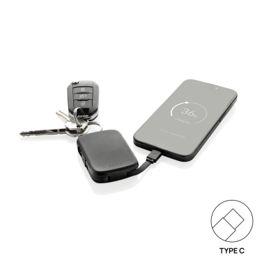 Logotrade promotional product image of: Nexo RCS keychain 2000 mah powerbank with integrated cables