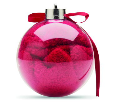 Logo trade promotional products image of: Santa socks in bauble ornament