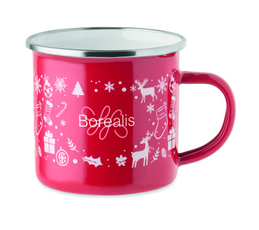 Logotrade advertising product image of: Christmas enamel mug 300ml