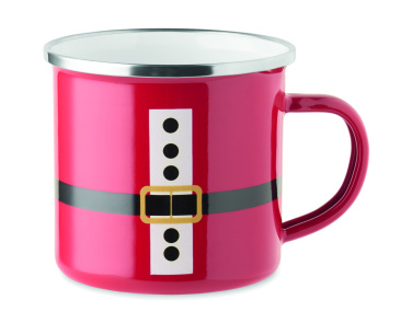 Logo trade advertising products image of: Santa enamel vintage mug 300ml