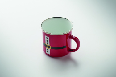 Logo trade promotional gifts image of: Santa enamel vintage mug 300ml
