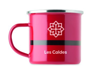 Logo trade promotional items image of: Santa enamel vintage mug 300ml