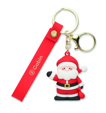 Logo trade promotional merchandise photo of: Santa keyring bag charm