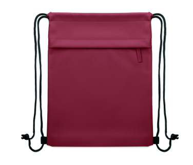 Logo trade promotional items image of: Drawstring bag in 600D RPET