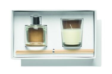 Logo trade promotional merchandise photo of: Vanilla diffuser & candle set
