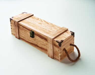 Logo trade promotional giveaways picture of: Paulownia wood wine gift box