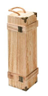 Logo trade promotional giveaways image of: Paulownia wood wine gift box