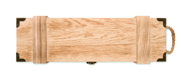 Logo trade promotional merchandise picture of: Paulownia wood wine gift box