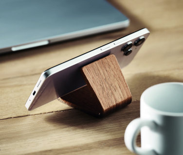 Logotrade promotional merchandise image of: Walnut wood phone stand
