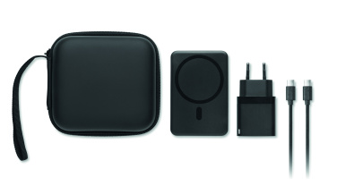 Logo trade corporate gift photo of: Magnetic power bank set 5000mAh