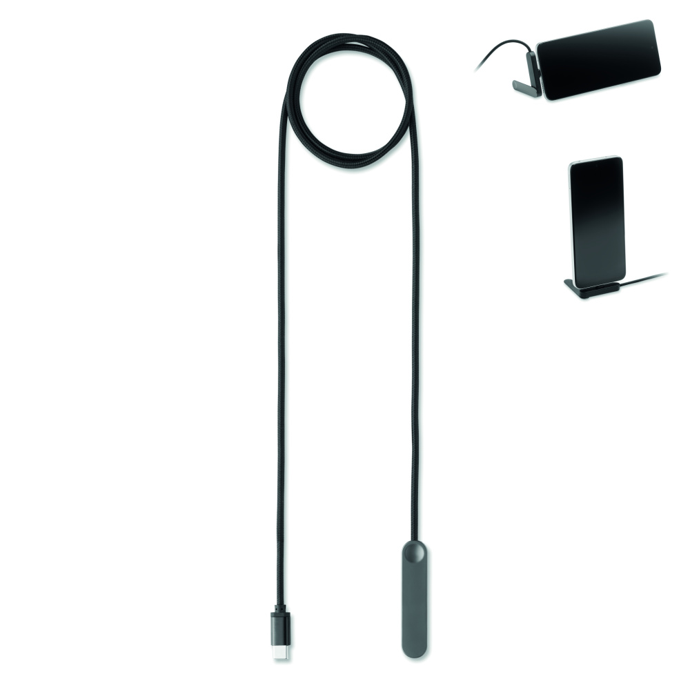 Logo trade promotional product photo of: 60W USB-C cable phone stand
