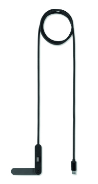 Logo trade corporate gifts image of: 60W USB-C cable phone stand