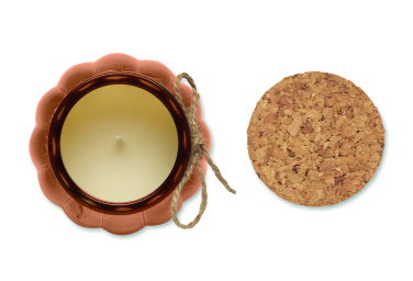Logo trade promotional giveaways image of: Vanilla plant based wax candle