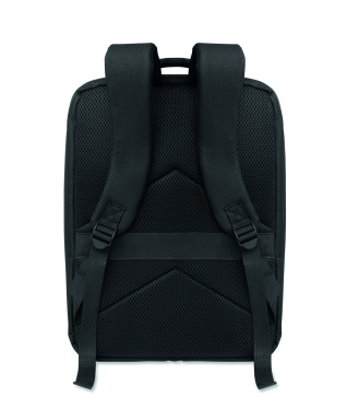 Logo trade business gifts image of: RPET backpack w/vacuum bag 18L