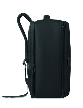 Logo trade advertising products picture of: RPET backpack w/vacuum bag 18L