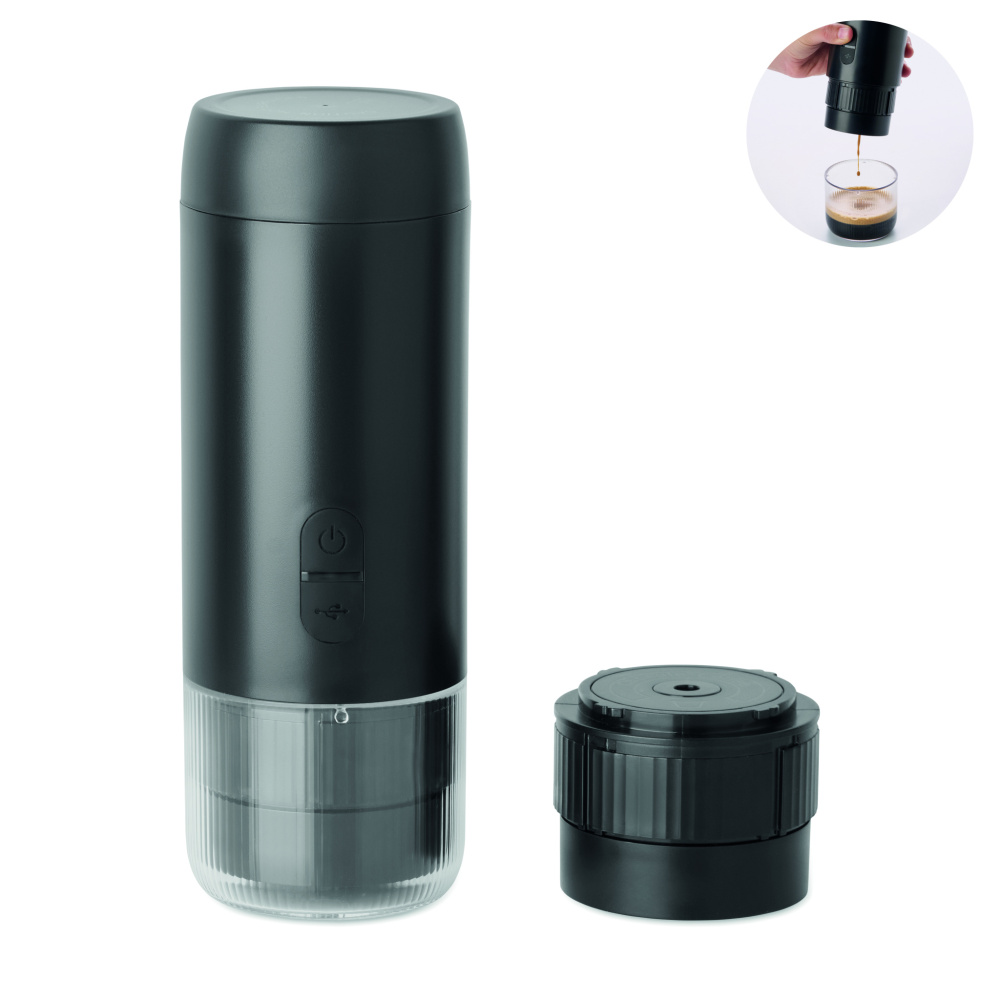 Logo trade promotional merchandise photo of: Portable coffee machine