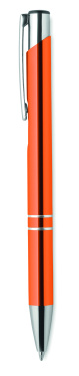 Logo trade promotional giveaway photo of: Push button aluminium pen BERN