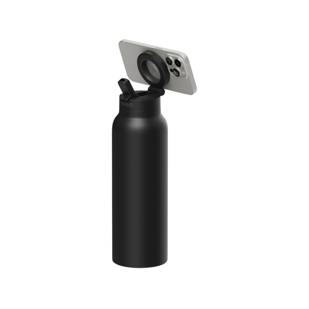 Logotrade promotional gift image of: RINGO Pro MagSafe® Waterbottle w Magnetic Booster Ring 710ML