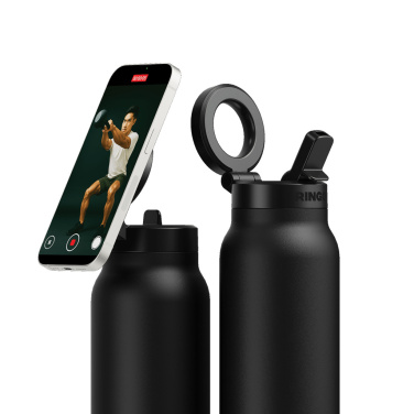 Logo trade promotional giveaways picture of: RINGO Pro MagSafe® Waterbottle w Magnetic Booster Ring 710ML