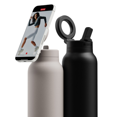 Logo trade promotional giveaways image of: RINGO Pro MagSafe® Waterbottle w Magnetic Booster Ring 710ML