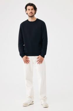 Logo trade corporate gift photo of: IQONIQ Torla recycled cotton crew neck