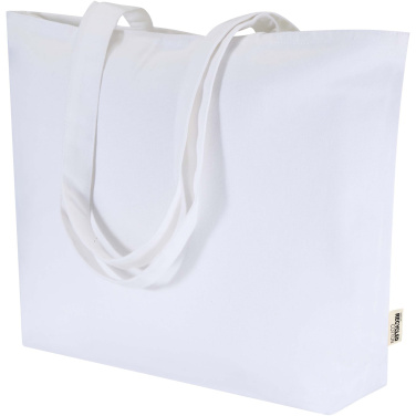 Logotrade promotional gifts photo of: Ningbo 320 g/m² zippered cotton tote bag 15L