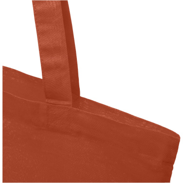 Logotrade advertising product picture of: Madras 140 g/m2 GRS recycled cotton tote bag 7L
