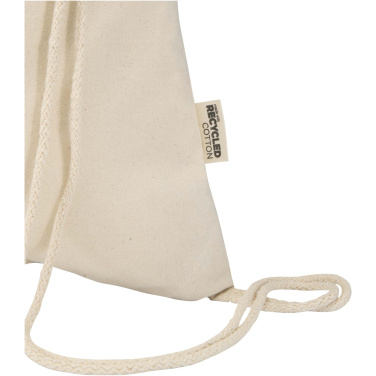 Logotrade promotional item picture of: Oregon Blend 140 g/m² GRS recycled drawstring bag 5L