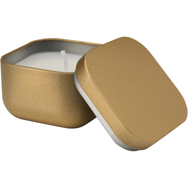 Logo trade promotional products picture of: Tindra square tin candle with vanilla aroma