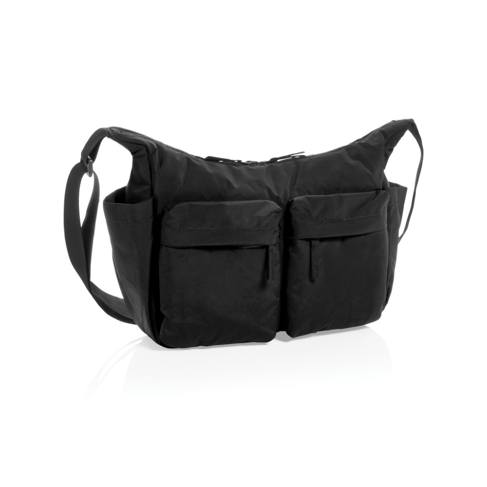 Logotrade promotional gifts photo of: KENTO URBAN RCS recycled nylon padded crossover bag