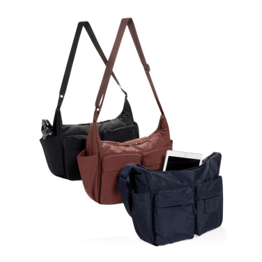 Logotrade promotional gift image of: KENTO URBAN RCS recycled nylon padded crossover bag