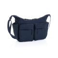 KENTO URBAN RCS recycled nylon padded crossover bag, navy